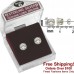 8mm Sterling Silver C.Z. Stud Earrings In Asst Sizes 106435-E458